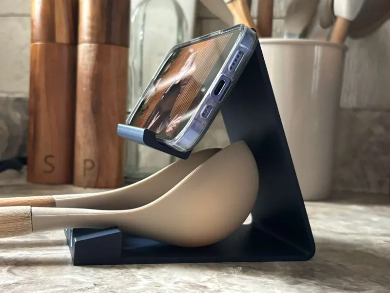 Dual Spoon Rest & Phone Stand