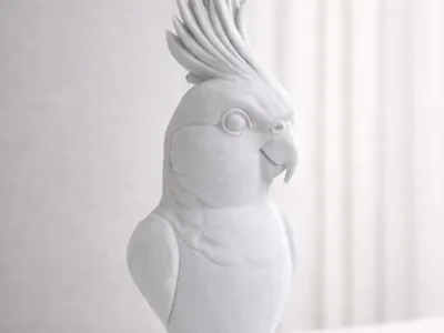 Cockatiel Bust