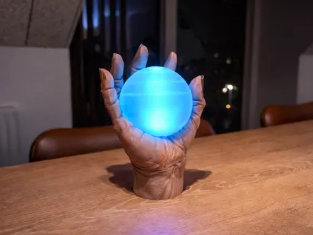 Sorcerers Hand - LED Orb Lamp