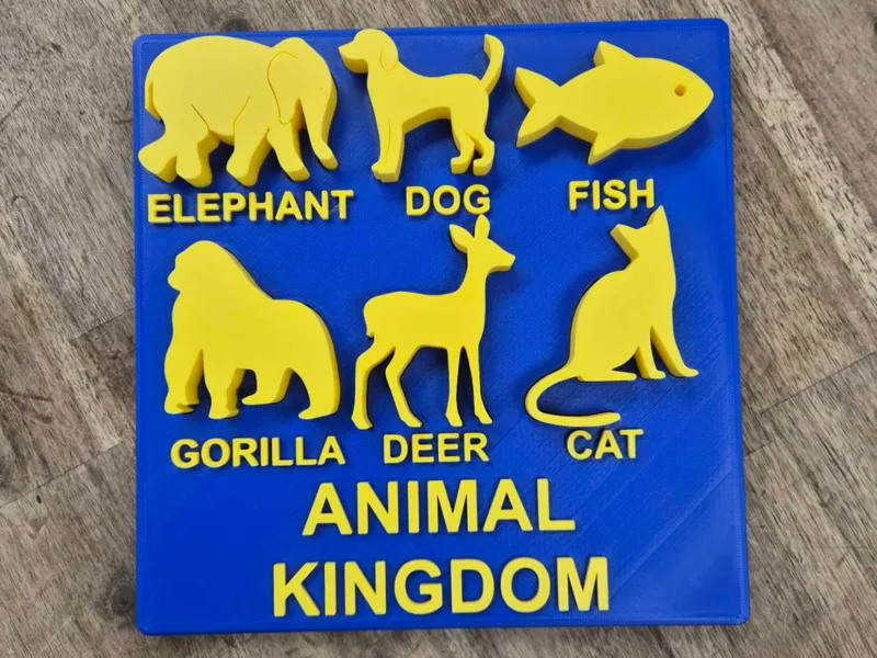 Animal Kingdom Learning Puzzle BEGINNER 6 PIECES