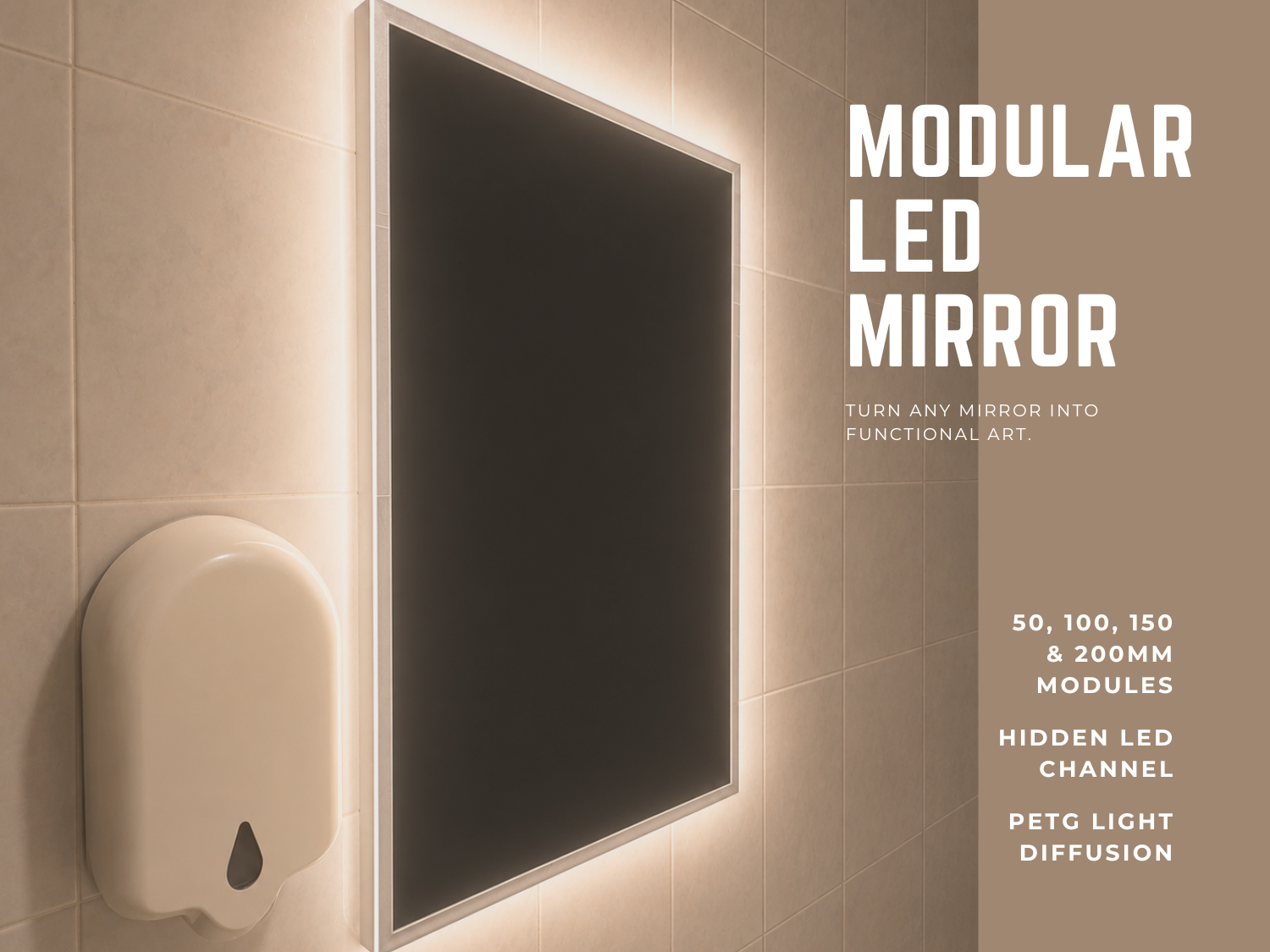 Modular LED Mirror Frame - Home Gallery