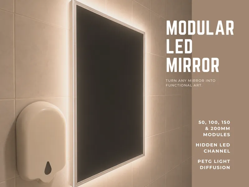 Modular LED Mirror Frame - Home Gallery