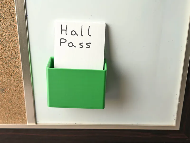 Whiteboard Hall Pass Holder for Teachers