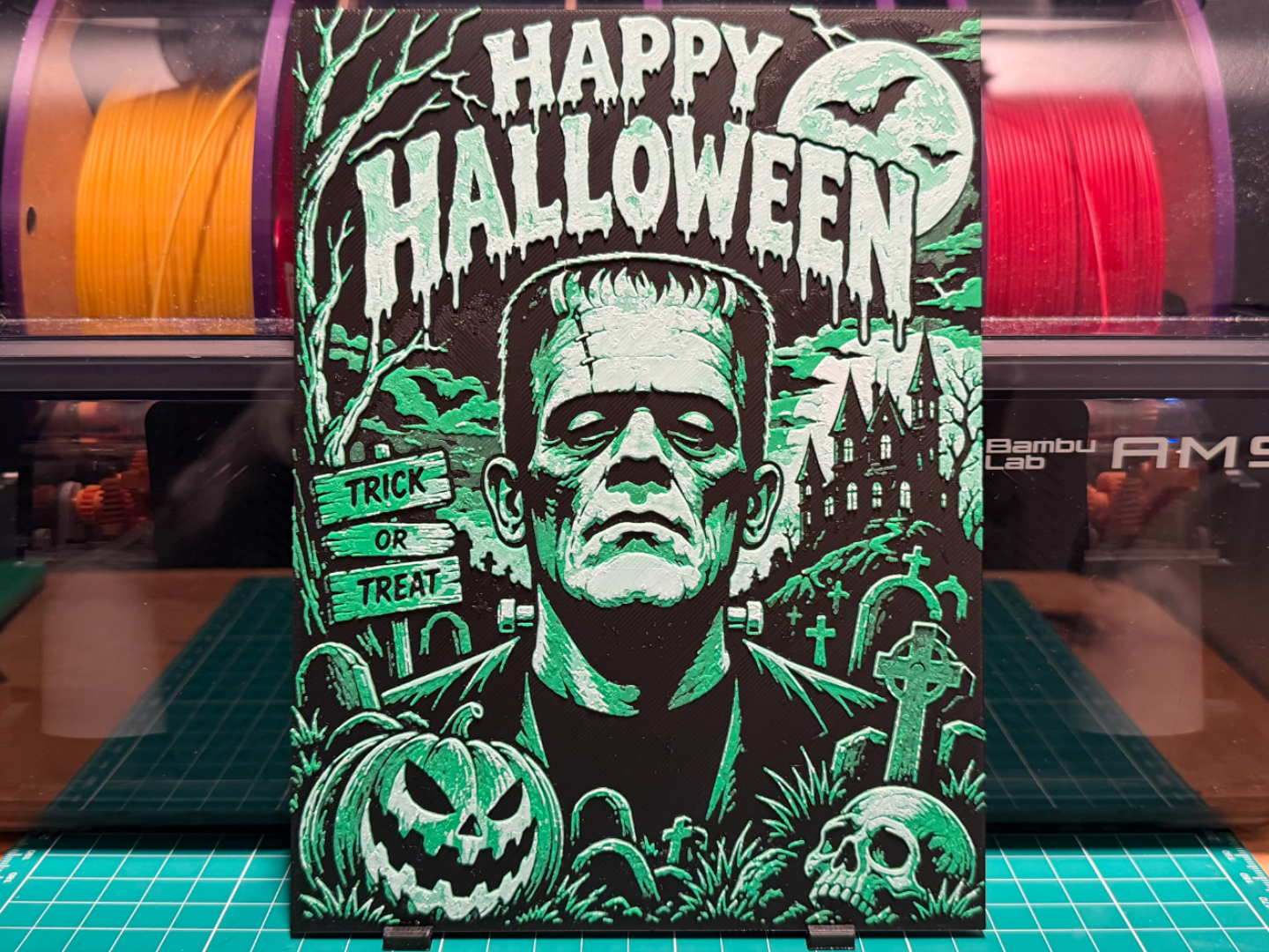 Frankenstein Poster 3D model