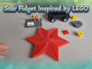 Star B Fidget with 2x2 Brick 