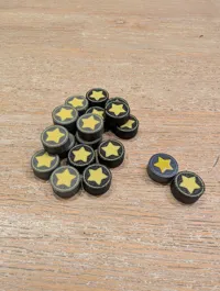 9 medals - any material can be used