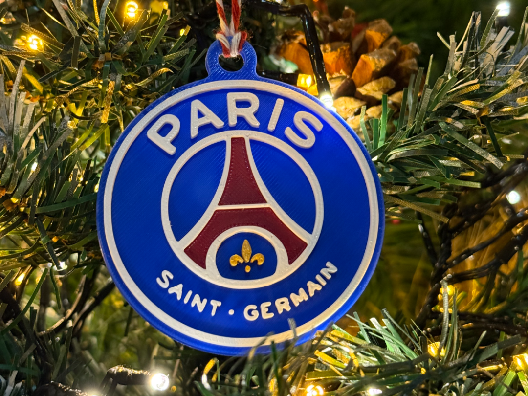 Suspension sapin de Noël logo PSG