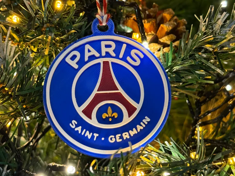 Suspension sapin de Noël logo PSG