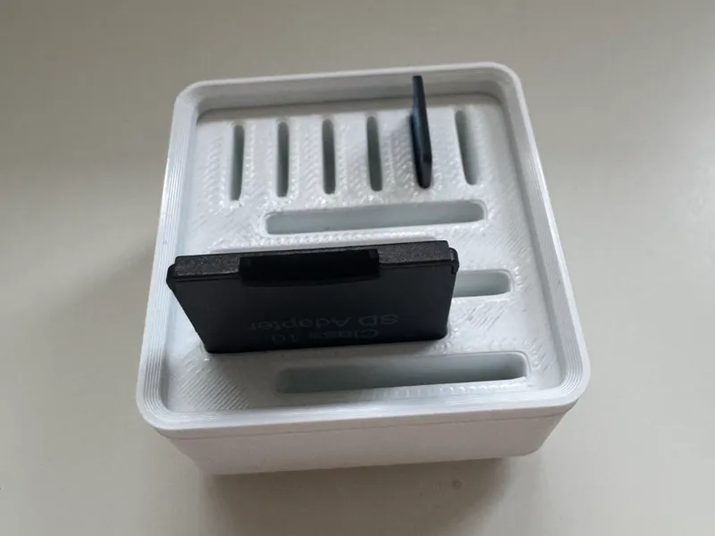 Gridfinity SD and MicroSD cards bin