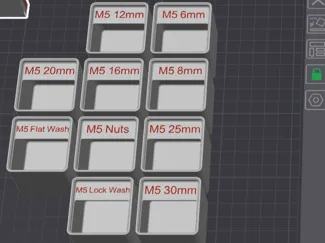 M5 and M6 Gridfinity Bins