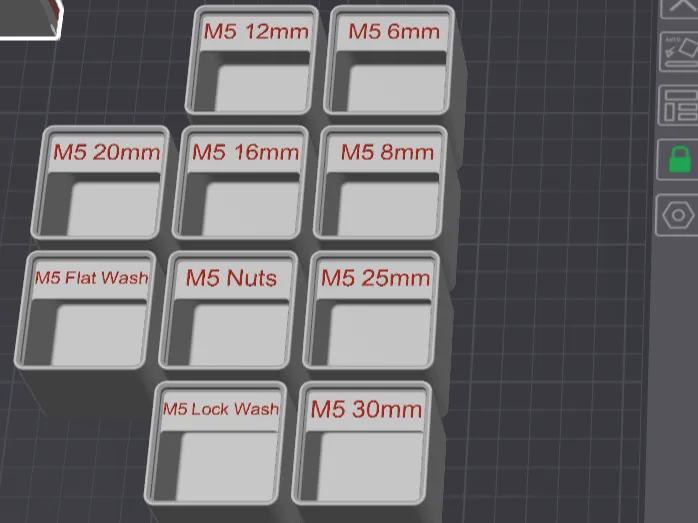 M5 and M6 Gridfinity Bins