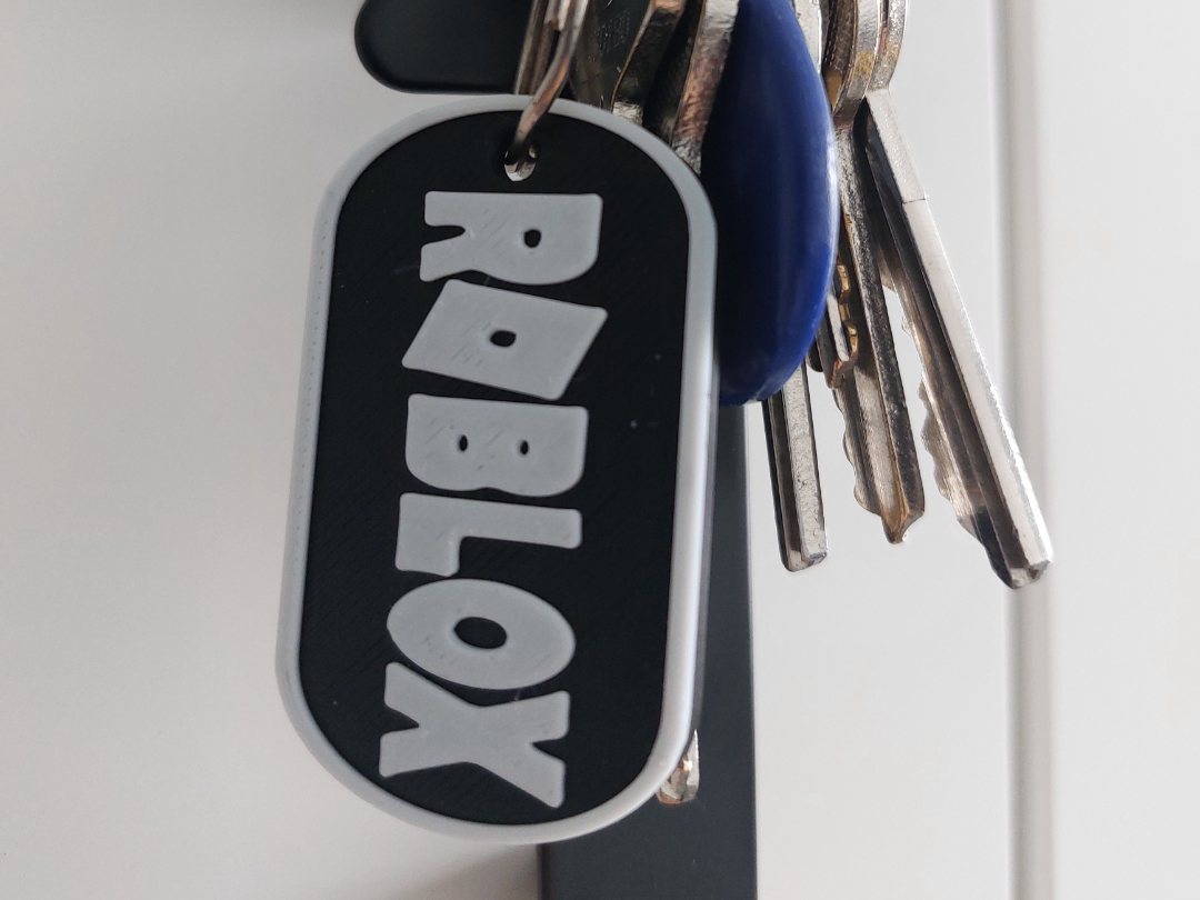 Roblox logo Keychain