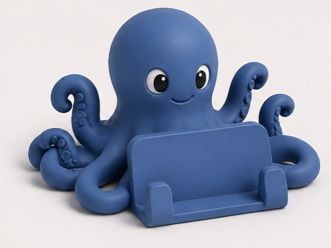 Cute Octopus Phone Stand– Stable & Fun Desk Holder