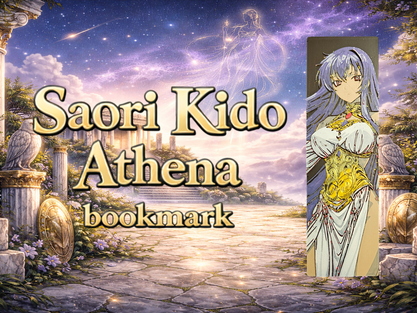 Athena Saori Kido – Bookmark of Wisdom and War