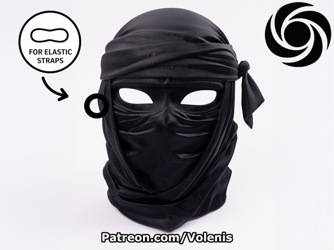 Ninja Mask Wearable for Cosplay