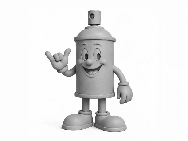 Shaka Spray Can Figurine | Graffiti Art Toy