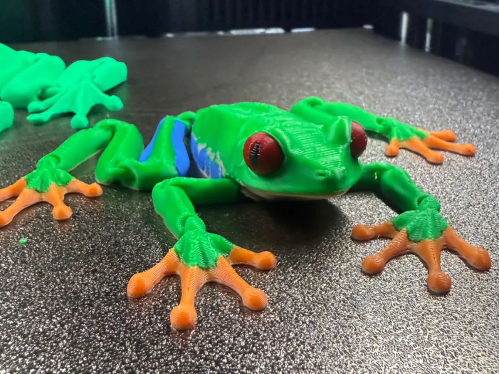 Tree Toad Bc Articulated Red-Eyed Tree Frog - Free 3D Print Model - MakerWorld
