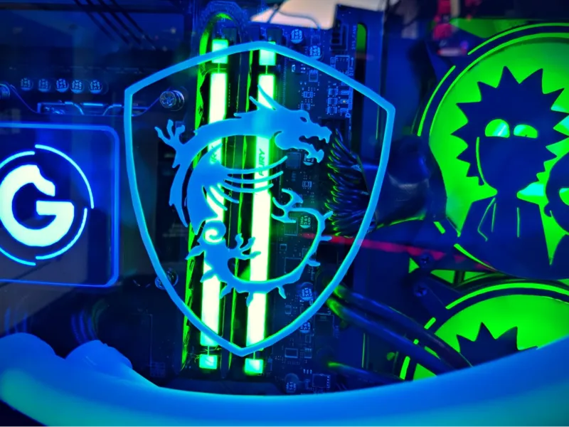 Fake RAM - MSI floating logo