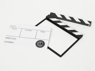 mini clapperboard for atlas lens co. mini slate