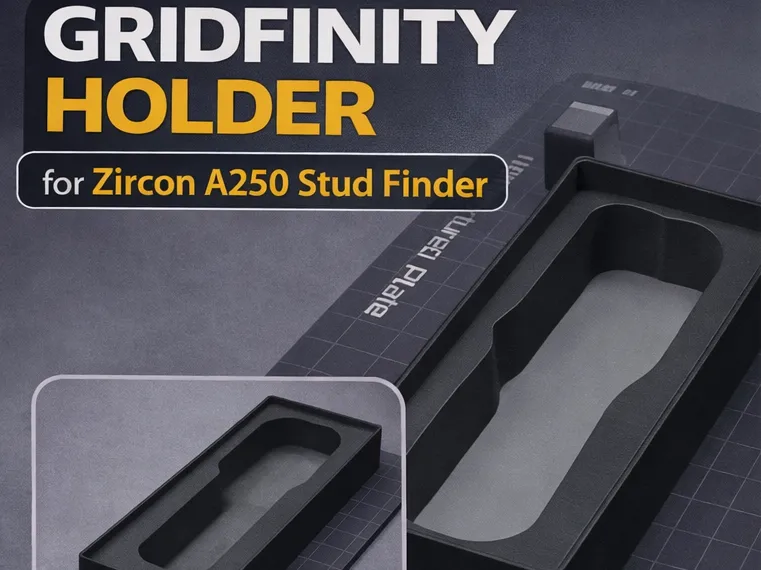 Gridfinity Holder for Zircon A250 Stud Finder