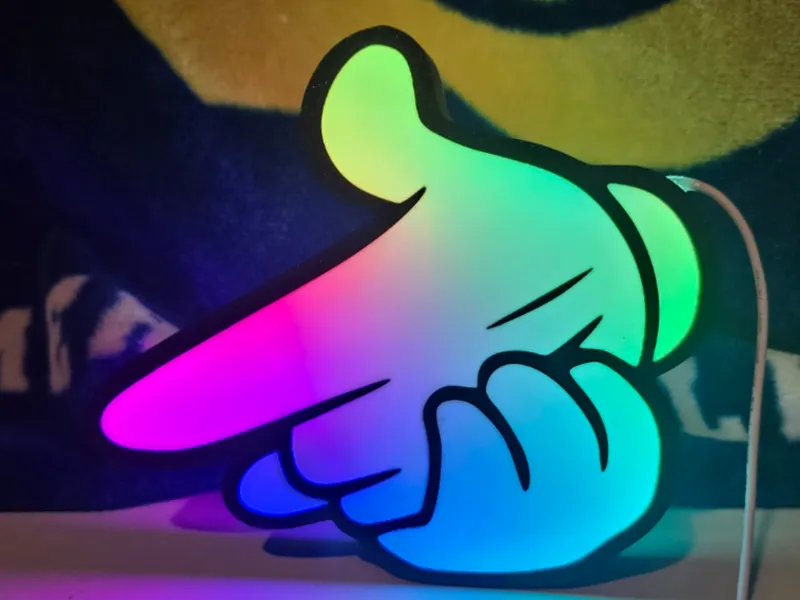 Crooks Finger gun Lightbox