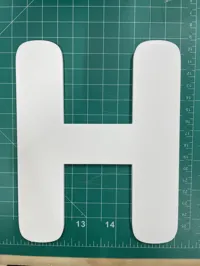 Lettre H décorative — photo 2