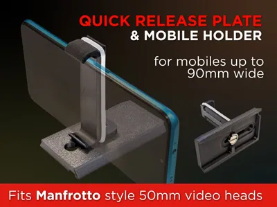 Quick Release Plate & Phone Holder for VideoTripod