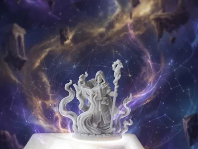 D&D Miniature - The Tome Wizard