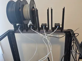SV08 coprint extruder and spool mount 