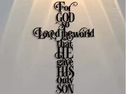 Croce cristiana con versetto biblico - Gesù Cristo