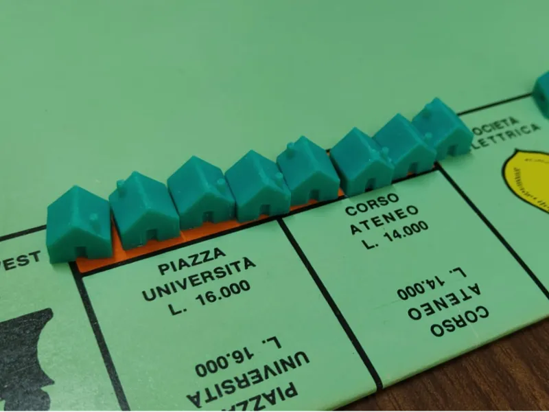 Printed Houses for Monopoly