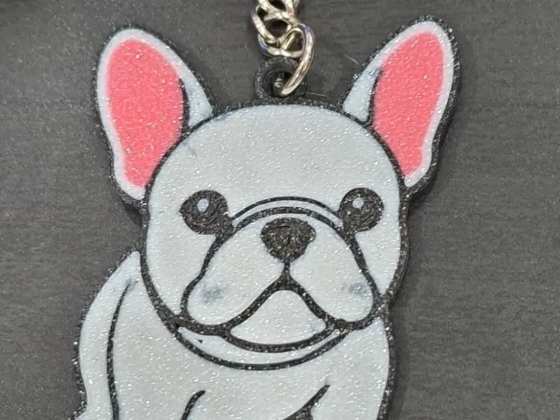 French Bulldog keychain by MJ Prints Portugal