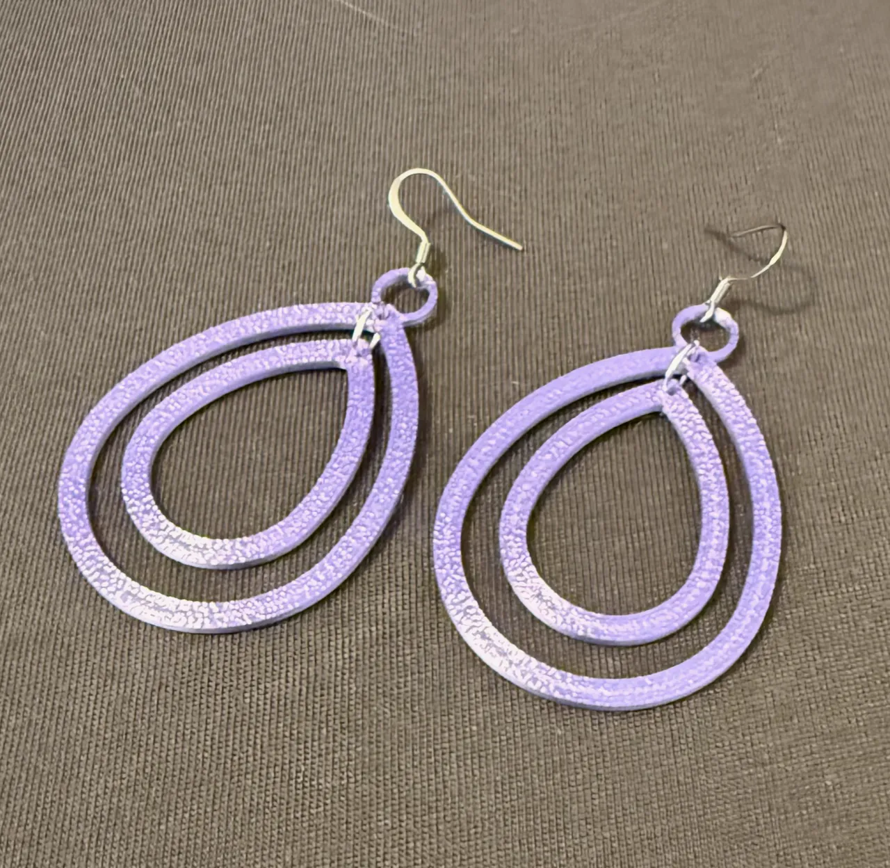 Double Drop Oval Earrings view 3