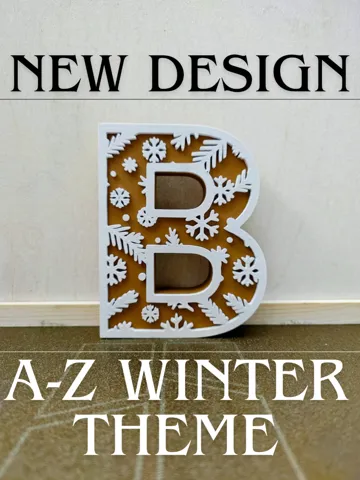 Estante o repisa: A-Z Decoration Letters - winter theme — vista de referencia 2