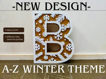 Estante o repisa: A-Z Decoration Letters - winter theme — vista de referencia 3
