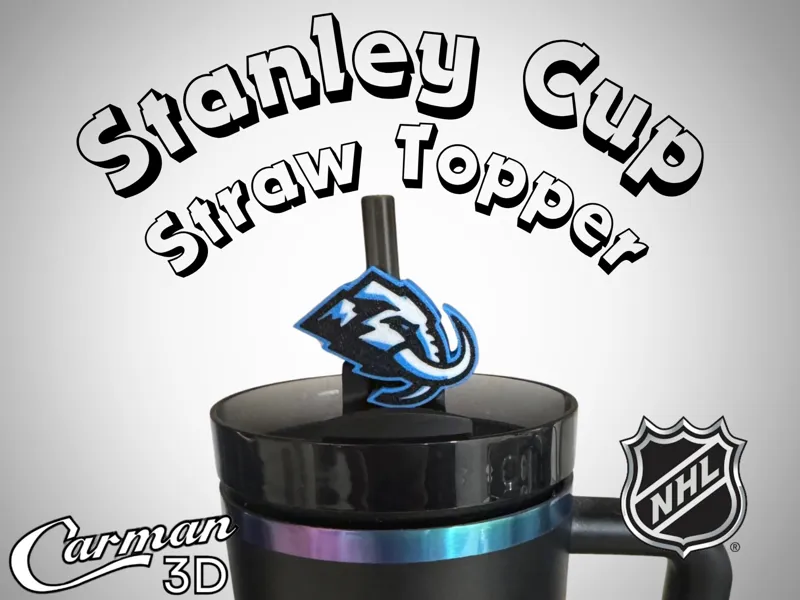 Utah Mammoth Stanley Cup Straw Topper
