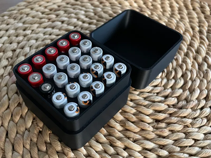 AAA Battery Storage Box