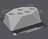 0.2mm layer, 2 walls, 5% infill (5 Hole Stand)