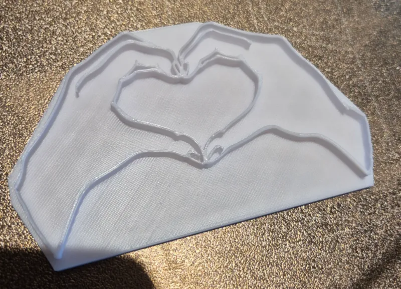 Cookie cutter Two Hands Making A Heart