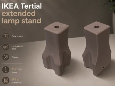 IKEA Tertial Lamp Height Extension Stand – 155 mm
