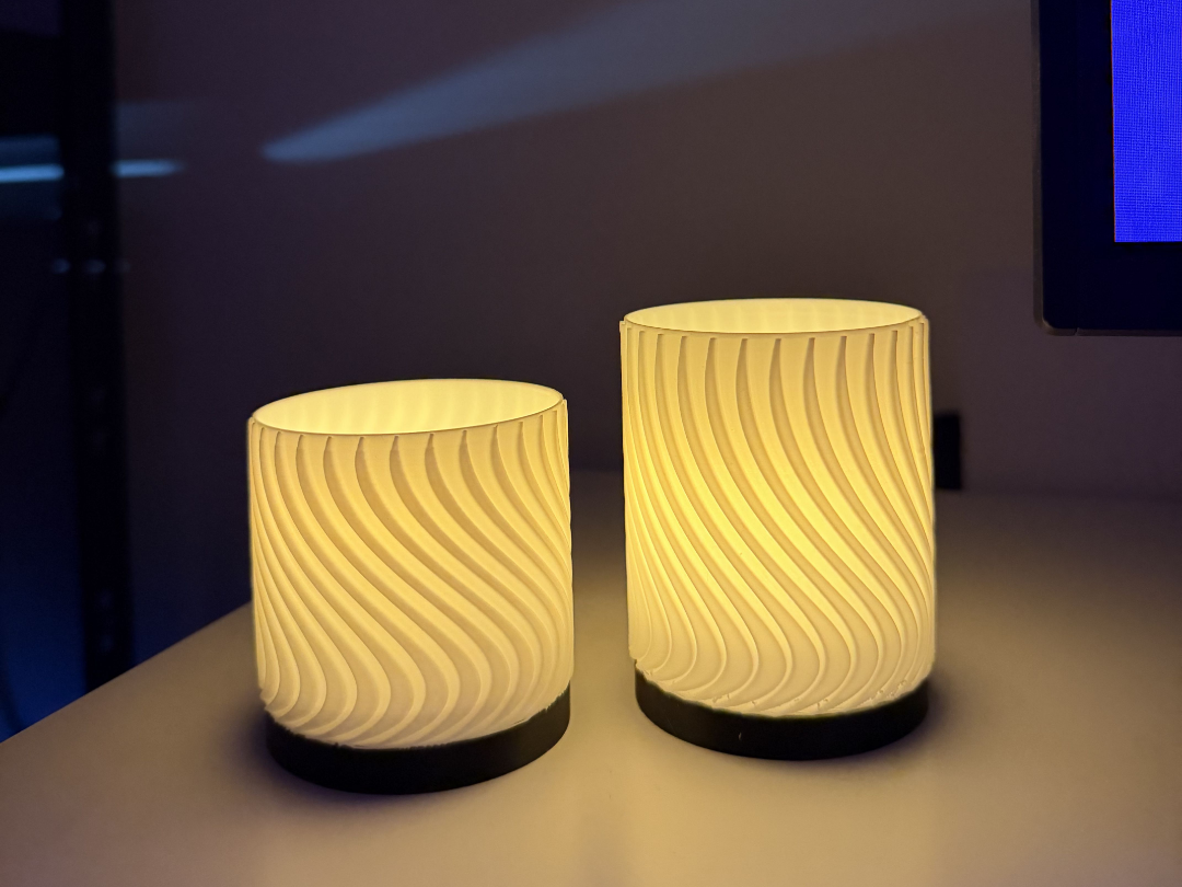 Swingy Ribbed LED Tealight Lamp 