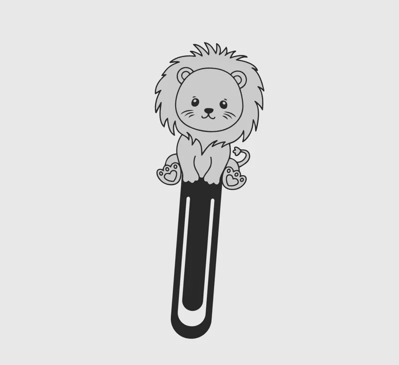 BookMark Lion Cute Kawaii
