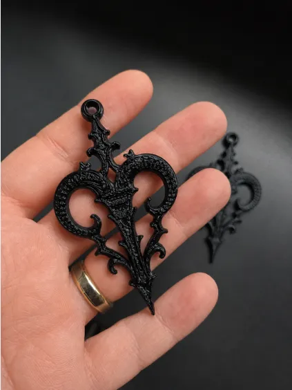 Aries Zodiac Gothic Earrings –3D Printable STL view 2