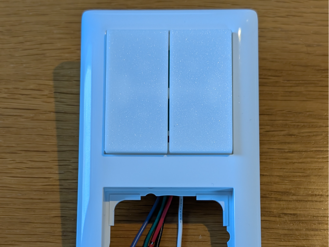 Shelly Wall Switch 4 - Modifikation Gira System 55