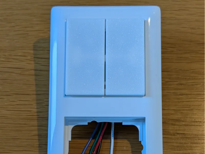 Shelly Wall Switch 4 - Modifikation Gira System 55