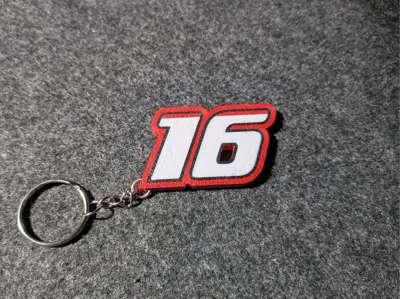 Charles Leclerc fan keyring 