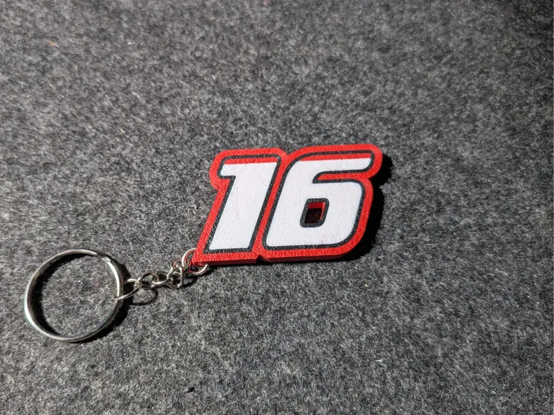 Charles Leclerc fan keyring 