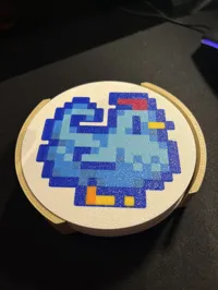 Blue Chicken coaster + holder