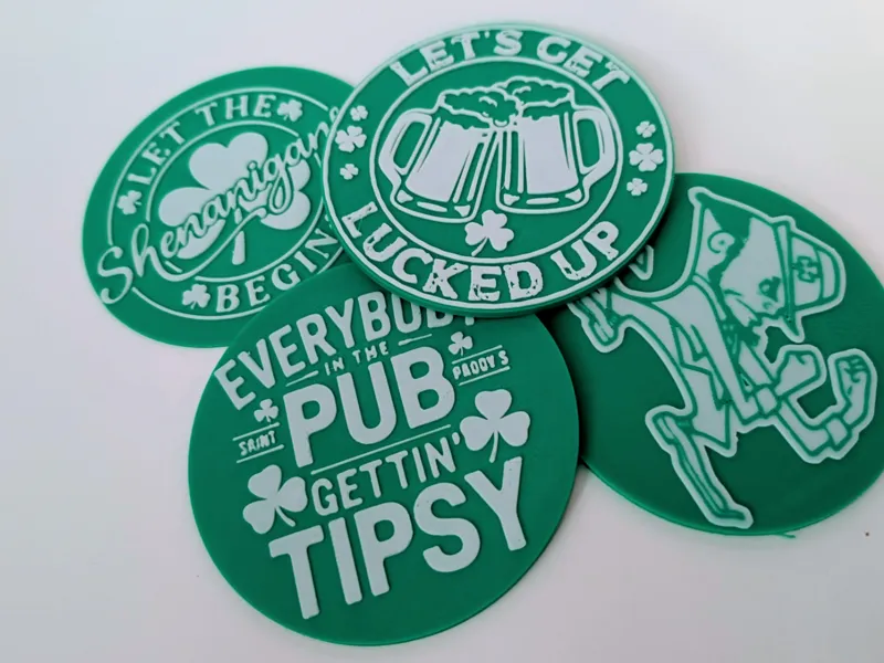 St Patrick's Day Party Coasters