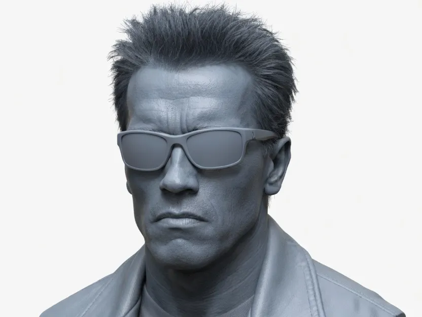 Figura decorativa: T-800 Cyberdyne Systems Model 101 – Bust Statue. Referencia del modelo original.